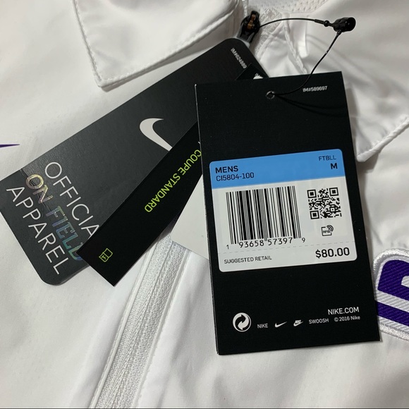 Nike Football LSU Tigers 1/2 Zip Coaches Jacket - Picture 3 of 4